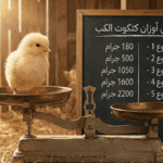 جدول أوزان كتكوت الكب