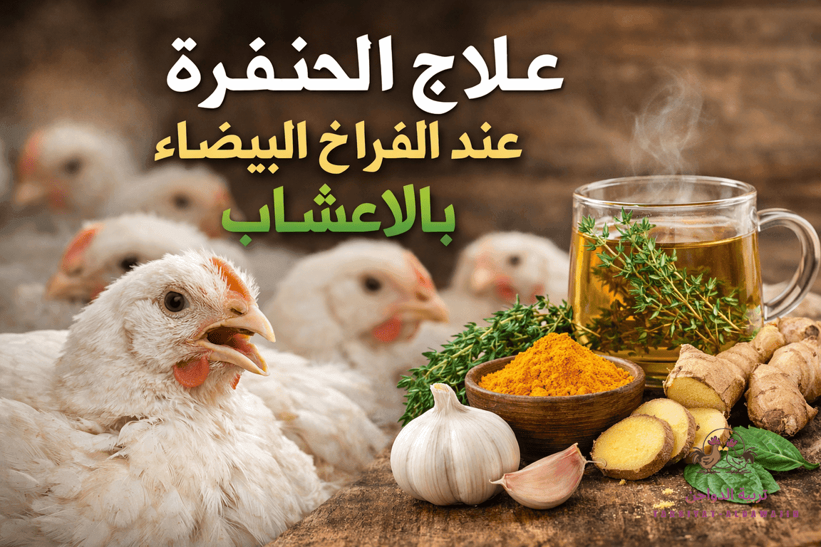 علاج الخنفرة عند الفراخ البيضاء بالاعشاب خطوة بخطوة وفق أسس علمية