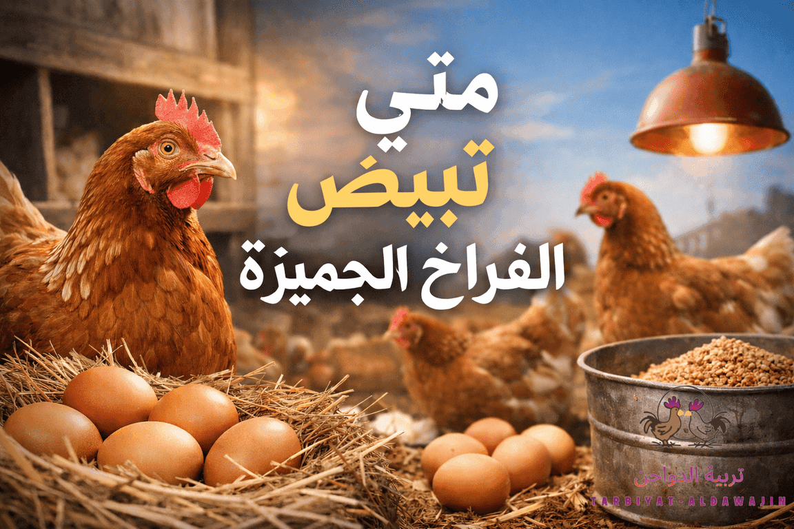 متى تبيض الفراخ الجميزة؟ وما هو سبب تاخر البيض 